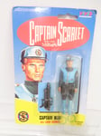 Vintage Captain Scarlet Captain Blue Action Figure 1993 - Mint on Card