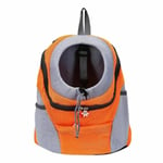 Resa Pet Dog Carrier Valp Rese Mesh Ryggsäck Främre Bärbar axelväska H Orange Orange S