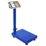 SOGA 150kg Electronic Digital Platform Scale Computing Shop Postal Scale Blue - Kitchen Scales - 150kgPlatformScalesBlue