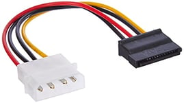 Akyga AK-CA-17 Câble adaptateur Molex vers SATA femelle HDD/SSD 15 cm