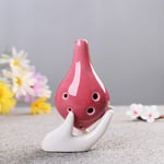 HUANGDANSEN Ocarina Flûte à 6 Trous AC Mini flûte Faite à la Main en céramique avec Ton Moyen C