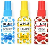 Premium 3 X 60ml Toilet Bowl Spray Citrus Fresh Rose Bowl Coastal Breeze Uk