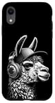 Coque pour iPhone XR Lama a Casque DJ équipement de Concert de Musique Audiophile