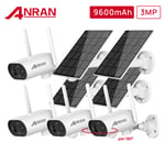 ANRAN 2K IP Camera Wireless WIFI outdoor CCTV HD Smart Home Security IR UK Solar