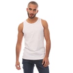 Superdry Mens Vintage Logo Vest Top in White material_cotton - Size Small