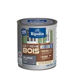 RIPOLIN - Peinture pour Bois Intérieur/Extérieur - Sans Sous-couche Ultra-couvrant - Résiste aux Intempéries, UV et Chocs - Protège et Magnifie - Lessivable - Satin - 0,5L - Gris Ardoise