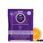 HASK Blonde Care Deep Conditioner Treatment for all hair types, colour safe, gluten free, sulfate free, paraben free - 1 50mL Packette