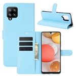 Galaxy A42      Pu Wallet Case    [Lightblue]