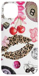 Coque pour iPhone 14 Plus Ball 8 & Cheetah Kiss Rouge à lèvres Lucky Disco