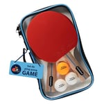 HUDORA Set de ping-Pong Game - Set de Haute qualité avec 2 Raquettes & 3 balles - Set de Raquettes de ping-Pong Complet avec Sac de Rangement - Raquettes de Tennis de Table pour débutants