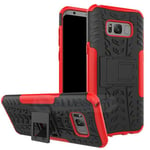 Samsung Galaxy S8 Plus      Heavy Duty Case    Red