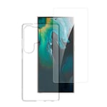 Samsung Galaxy S25 Ultra 4Smarts 360° Protection Set m. Deksel & Skjermbeskyttelsesglass - Gjennomsiktig