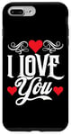 Coque pour iPhone 7 Plus/8 Plus Love You Couples pour la Saint-Valentin