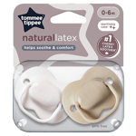 Tommee Tippee Latex Sutter 0-6 Mdr. (2 stk)