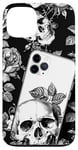 Coque pour iPhone 13 Étui de téléphone crâne et roses | Motif accessoire fille gothique