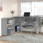 Bureau d'angle Sonoma gris Bois d'ing�nierie