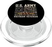 Drapeau de l'armée américaine du Vietnam pour vétéran des États-Unis PopSockets PopGrip pour MagSafe