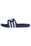 adidas Unisex Adissage Slides, Dark Blue/Cloud White/Dark Blue, 8 UK