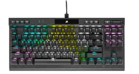 CORSAIR K70 TKL CS BLK-OPX SILVER-RGB MECHANICAL GAMING KEYBOARD - BLACK