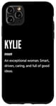 Coque pour iPhone 11 Pro Max Kylie Gifts Nom une femme exceptionnelle