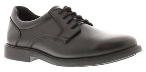 Hush Puppies Boys Shoes School Tommy 2 Leather Lace Up black Leather (archived) - Size UK 5