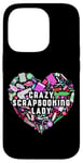 iPhone 14 Pro Scrapbooking Heart Crazy Scrapbooking Lady Case