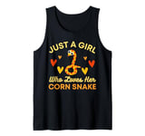 Just A Girl Who Loves Her Corn Snake Mom Funny Cute Tank Top