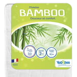 Matelas Bébé Bamboo - YOOPIDOO - 60x120 cm - Viscose Douce et Absorbante - Réversible - Déhoussable