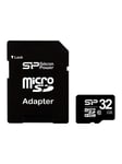 Silicon Power - flash memory card - 32 GB - microSDHC