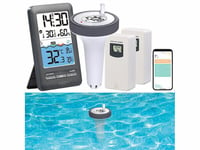 Thermomètre de piscine connecté station météo PT-410 avec 2 capteurs extérieur