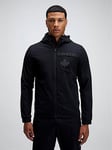 Zavetti Canada Giotto Woven Zip Hoodie - Black, Black, Size S, Men