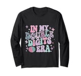 In My Double Digits Era Retro 10 Year Old 10th Birthday Girl Long Sleeve T-Shirt