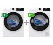 Gorenje Wes84as + Dhne82  Kombinerad Tvätt/tork - Färg: Vit