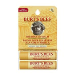 Burt's Bees Pack multiple de baumes à lèvres, baumes à lèvres à la cire d'abeille et à la vitamine E, pack Duo Value, 2 x 4,25 g