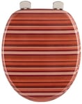 Abattant WC Terracotta – Siège de toilettes – Lunettes de WC en bois – Charnière métallique