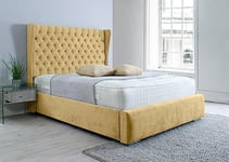 Eleganza Salva Plush Superking Bed Frame - Beige