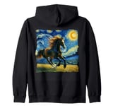 Hanoverian Starry Night Hanoverian Horse Zip Hoodie