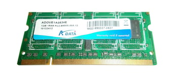 ADOVE1A0834E ADATA 1GB PC2-6400 DDR2-800MHz non-ECC Unbuffered CL6 200-Pin 221544