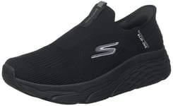 Skechers Men's Max Cushioning Slip-ins – Athletische Slip-on-Laufschuhe Mit Memory-schaum Sneaker, Black/White, 6 UK