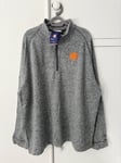 New Champion Auburn Tigers UA Grey 1/4 Zip Pullover Fleece Jacket Men’s 2XL