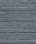 DARK BLUE SILVER WALL BRICK WALL UGEPA QUALITY FEATUR DESIGNER WALLPAPER L22601