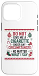 iPhone 16 Pro Max Funny Christmas Holiday Quitting Bad Habits Design Case