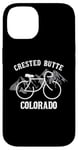 Coque pour iPhone 14 Graphique Biking Colorado Crested Butte