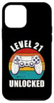 iPhone 12 mini Level 21 Unlocked Funny Video Gamer 21 Birthday 21 Year Old Case