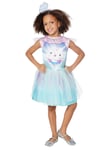 Girls Gabby's Dollhouse Cakey Cat Tutu Dress Cartoon Fancy Dress Kids Costume