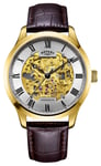 Rotary GS02941/03 Men's Mécanique, Skeleton, Brown Leather Watch