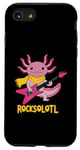 Coque pour iPhone SE (2020) / 7 / 8 Rocksolotl Guitare Axolotl pour enfant