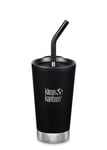 Klean Kanteen - Insulated Tumbler Shaler Black med Sugrör - 473 ml