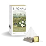 Birchall Tea Bags, Jasmine Tea Pearls Gift Set, Green Tea Bursting with Full Flavour, Perfect Herbal Tea Gift Set, 15 Pack of Plant-Based Prism Tea Bags