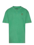 Acid Wash Over D Tee Green Lyle & Scott Junior